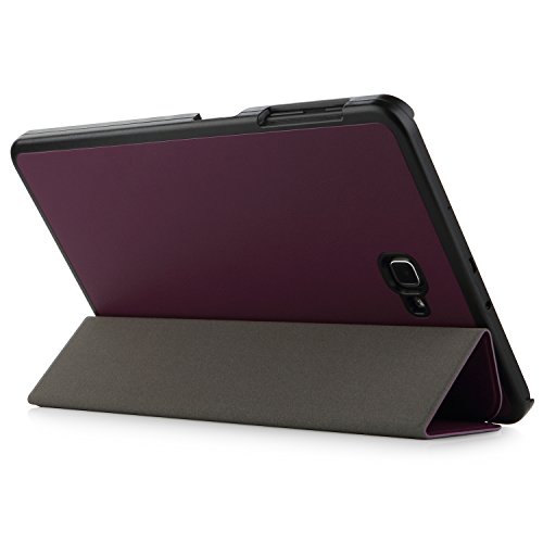 iHarbort® Premium Hülle für Samsung Galaxy Tab A 10.1 (SM-T580/T585) – Samsung Galaxy Tab A 10.1 hülle Etui Schutzhülle Case Cover Holder Stand mit Smart Auto Wake / Sleep-Funktion (Lila) - 3