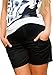 Mija – Maternity light shorts / Perfect for Summer 9038 (18, Black)