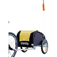 Lastenanhänger Fahrradanhänger Transportanhänger Anhänger GELB/SCHWARZ 20217-01