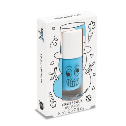 3er-Set aus Nagellack nailmatic Kids Party: Blau, Rosa Violett - 3