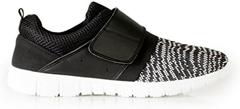 Womens Trainers Touch Fasten Comfortable Lightweight Casual Training Shoe
