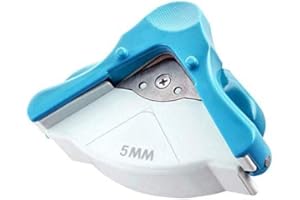 Jzhen Fustellatrice Arrotonda Angoli per Carta Scrapbooking Artigianato Attrezzo,Raggio 5mm