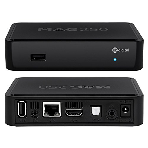 MAG 250 Original IPTV SET TOP BOX Multimedia Player Internet TV IP Receiver + HB Digital NANO Wlan WIFI Dongle - 2