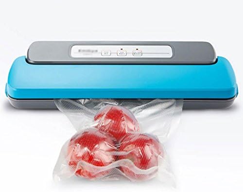 XMJ Automatic Vacuum Saver with Cutter Food Vacuum Sealer Machine Roll Food Vacuum Bags for Fresh Preservation BLUE