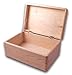 Werkzeugbox aus Holz unbehandelt naturbelassen - DIY Aufbewahrungsbox mit Deckel ohne Grifflöcher 30 x 20 x 14 cm