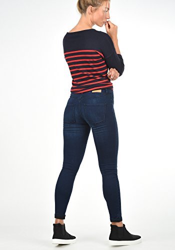ONLY Feli Damen Jeans Denim Hose Röhrenjeans Aus Stretch-Material Skinny Fit, Farbe:Dark Blue Denim, Größe:XS/ L34 - 