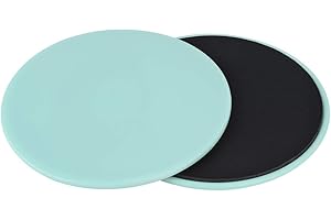 QII LU Gleitscheiben Core Sliders, 2 STÜCKE Übung Gleitscheibe Fitness Core Slider Sport Ganzkörpertraining Trainingsgeräte für Zuhause, Reisen(Hellgrün)