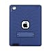 Produktbild iPad 4 Case, iPad 3 Case, iPad 2, Jessica Tire Series Heavy Duty stoßfest [Tropfen Schutz] 3 in1 Hybrid-Silikon mit PC Kunststoff mit Ständer für iPad 2/3/4 Generation Navy+Black