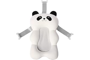 JAWSEU Almohadilla de Baño para Bebé, Recién Nacido Asiento de Apoyo para Bebe Antideslizante, Suave Asiento Flotante, Cojín del Asiento De Bañera para Bebés