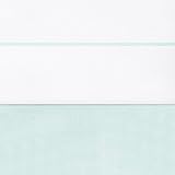 Jollein 008-511-64462 Laken weiß mit Paspel, 75 x 100 cm, jade
