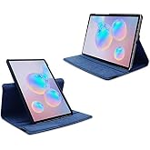 Aksesuarcim Samsung Galaxy Tab S6 SM-T860 T865 ile Uyumlu Kılıfı Suni Deri 2 Farklı Stand Olabilen Darbe Korumalı 360 D&ouml;nebil