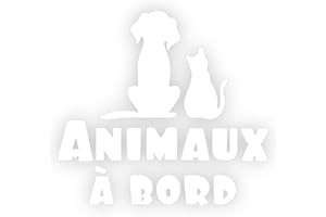 ADZIF.BIZ LE STICKER DE DECORATION Sticker Silhouette Animaux A Bord (J0139)