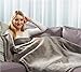 Produktbild FRX Heizdecke Wärmedecke Heizmatte Wärmeunterbett Wärmedecke beheizte Decke Kuschelheizdecke (grau)