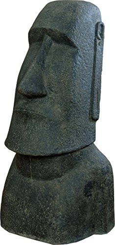 Moai Kopf Steinguss / Osterinseln Statue 100cm für Haus und Garten
