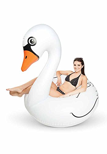 Preisvergleich Produktbild Aufblasbarer Schwimmring - Weißer Schwan