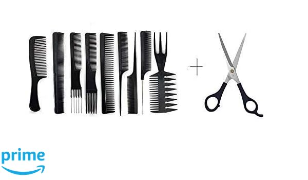 Leysin Professional Hair Cutting Combs Set With Scissor For Salon