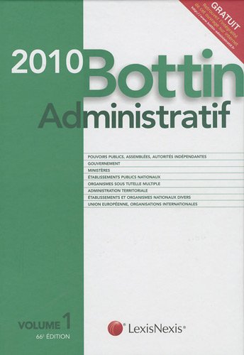 Bottin Administratif : Volume 1 (ancienne édition)