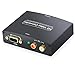 Produktbild VGA auf HDMI Video Adapter RCA zu HDMI Konverter 1080P HD R L Stereo RCA Phono Stereo Audio Wandler Adapter mit USB Kabel für PC HDTV SKY - Schwarz