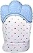 Produktbild Prime Angebote! Baby Mitt Zahnen Handschuh selbstberuhigende Schmerzlinderung Handschuh Handschuh Kauen BPA frei Silikon Handschuh Zähne Einstufung Spielzeug Munch Fäustling Baby Beißring Spielzeug (Eisblau)