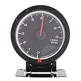 ★ 【Breite Anwendung】 - Motorrad Tachometer-Messgerät eignet sich für Autos, Rennwagen. Kommt mit fester Halterung und Schrauben. DC 12V Netzteil, 3,15 