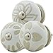 Produktbild Keramik Möbelknopf 3er Set etched 03014 Vintage Shabby Chic Schrank Möbelgriffe