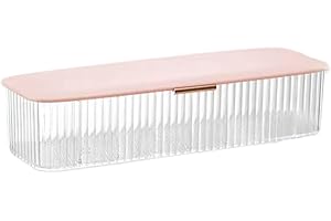 AITIME Storage Organizer for Daily Colored Contact Lenses, Disposable Contact Lens Dispenser,Clear Plastic Box for All Brands Daily Lens(Pink)