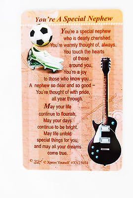 Keepsake Walllet Card - You're a special Nephew