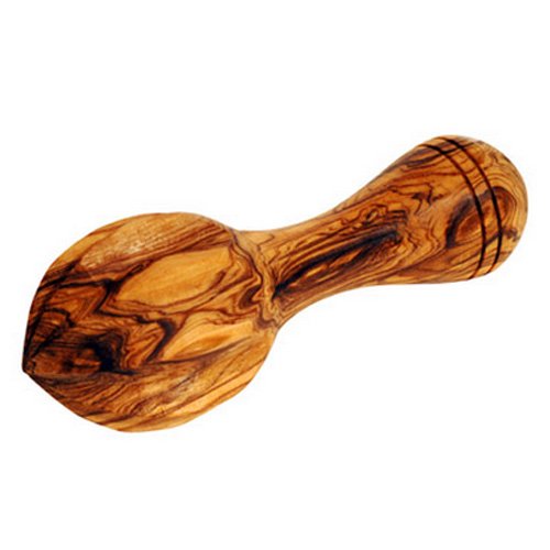 ZITRUSPRESSE AUS OLIVENHOLZ 14cm von Mastro Leonardo - Handarbeit aus Italien (Citruspresse / Orangenpresse / Zitronenpresse)