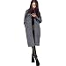 Produktbild Mantel Damen ,LMMVP Frauen Langarm Übergroße lose Pullover Strickjacke Outwear Mantel (Free, Gray)