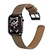 Produktbild Upxiang Leder Armband für Apple Watch Series 4 40mm Retro Lederband Verstellbar Uhrenarmband Ersatz Armbänder Wrist Band Strap