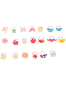 MagiDeal Mädchen Prinzessin Ringe, Parteibeutel Füllstoffe Form, Kinderringe, Schmuck