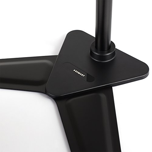 eSmart Germany Doppelarm-TV-/Monitor-Tischständer 25 – 76 cm (10 – 30 Zoll) neigbar VESA 75 x 75 bis 100 x 100 neigbar + schwenkbar + drehbar + Pivot-Funktion Schwarz Montagelöcher am TV max. 100 x 100 mm (Breite x Höhe) - 8