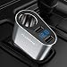 Produktbild FLOVEME KFZ-Ladegerät, Dual USB Ports Auto Ladegerät USB Adapter für iPhone XS MAX/XS/XR/X, 8/7P, 6/6s/6p, Samsung S9/S8 Plus, Note 8 usw. - Grau