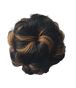 Foreign Holics Stylish Natural Brown Golden Claw Hair Bun Hair Accessories For Women