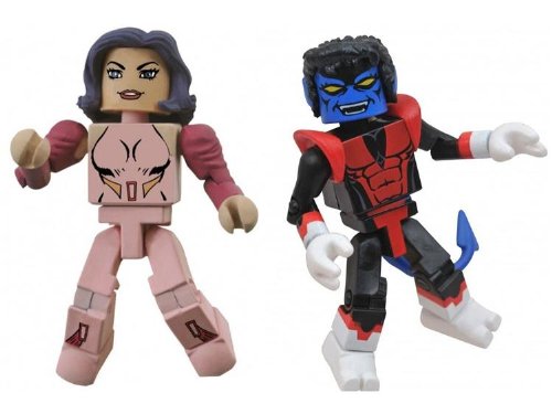Marvel MiniMates Exclusive Mini Figure 2Pack Betsy Braddock Nightcrawler