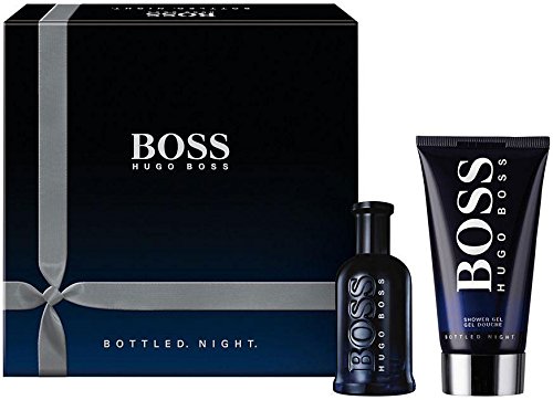 BOTTLED NIGHT BY HUGO BOSS FOR MEN GIFT SET EDT 100ML + 150ML SHOWER GEL