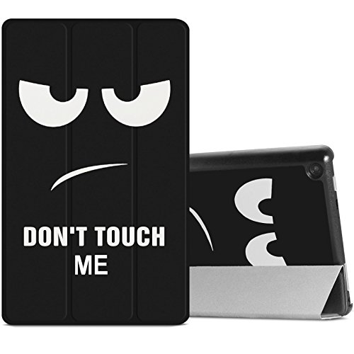 Hülle für Fire HD 8 (7. Generation - 2017) / das neue Fire HD 8 (6. Generation - 2016), Infiland Ultra Slim Lightweight Schutzhülle Cover für Fire HD 8 (8-Zoll-Tablet, 7. Generation - 2017) / Das neue Fire HD 8 Tablet (6. Generation - 2016)(Große Augen)