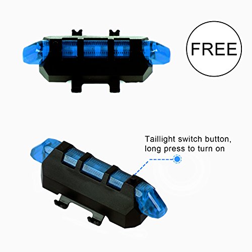 Set vom Licht des Fahrrad mit Hupe wasserdichte XPG LED Front- und Rücklichter mit USB Schnittstelle vom Fahrrad - 4