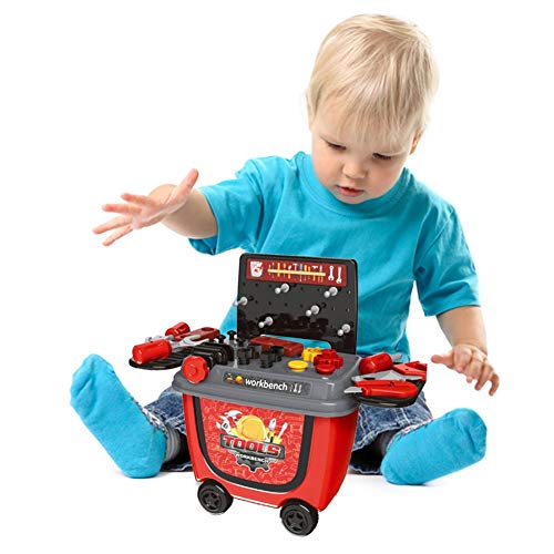 Preisvergleich Produktbild Cherishly Spielhaus Spielzeug, Spaß Kleiner Supermarkt Spielzeugauto Fasswagen, Grill Eiswagen Werkzeugwagen, beliebige Kombination von Zubehör, Geburtstag Jungen Mädchen Kinder Kinder
