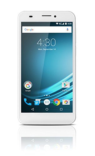 Logicom L-ITE 552 Smartphone d  bloqu   4G  Ecran  5 5 Pouces - 8 Go - Double SIM - Android 5 1 Lollipop  Blanc
