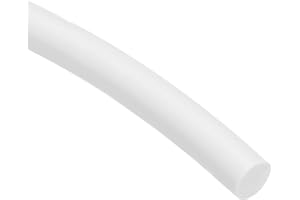 sourcing map Silicone Foam Seal Weather Strip 8mm Dia 2.5m 8ft Sponge Rubber Cord Solid White