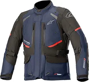 Navy Blue/Black Sz L Alpinestars Andes V3 Drystar Textile Jacket