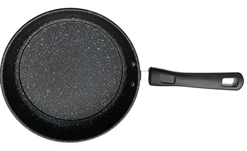 MYJ Non-Stick Frying Pan Home Multi-Function Flat Iron Pan, Pancakes Fried Egg Barbecue 24Cm,Black,24Cm