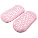 Natural Health Foot Care Pedicure - KingOfHearts™ - Bristle Feet Scrubber and Wooden Handle Pumice Stone Backed Brush, with Pedicure Mask Anti-Slip Moisturizing Soaks Socks - 2 in 1 set - Pink