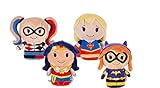 Suitable from birth Super Hero Girls Set of 4 Itty Bitty Soft Toys