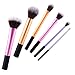 Travel Brush Set - Essential 6pcs Make Up Kit Powder Eyeshadow Foundation Blush Brushes