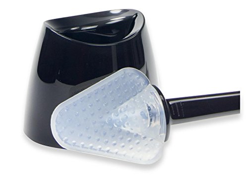 WcWunder antibakterielle WC-Reinigungs-„Bürste“ ohne Borsten, schwarz Limited – Edition mit extra flexiblem, transparentem Silikon – Reinigungspad - 2