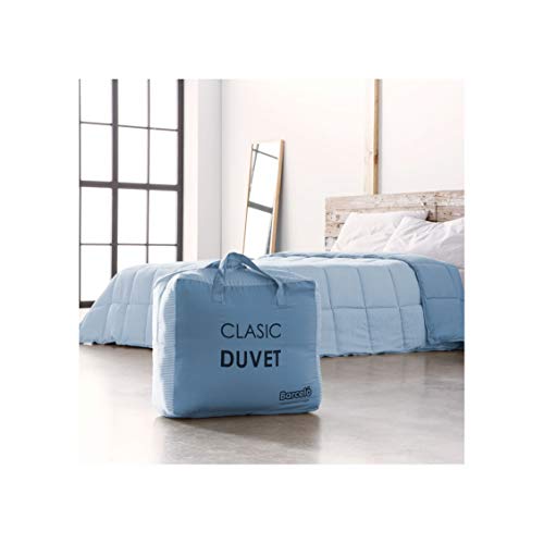 Barceló Hogar 07050040811 Relleno nórdico bicolor, modelo Clasic-Duvet, azul, 260 x 240 (160-180 cm)