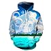 Produktbild Binggong Herren Shirt,Herren Kapuzenpullover Hoodie Pullover mit Kapuze Cross-Over-Kragen Herren Rival Fitted Graphic Sweatshirt