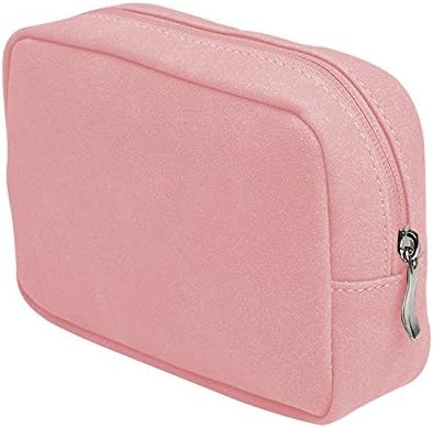 GENORTH Charger Storage Pouch Electronics Accessories Organizer Bag Multifunction Makeup Travel Carrying Power Supply Case Pouch （Pink)